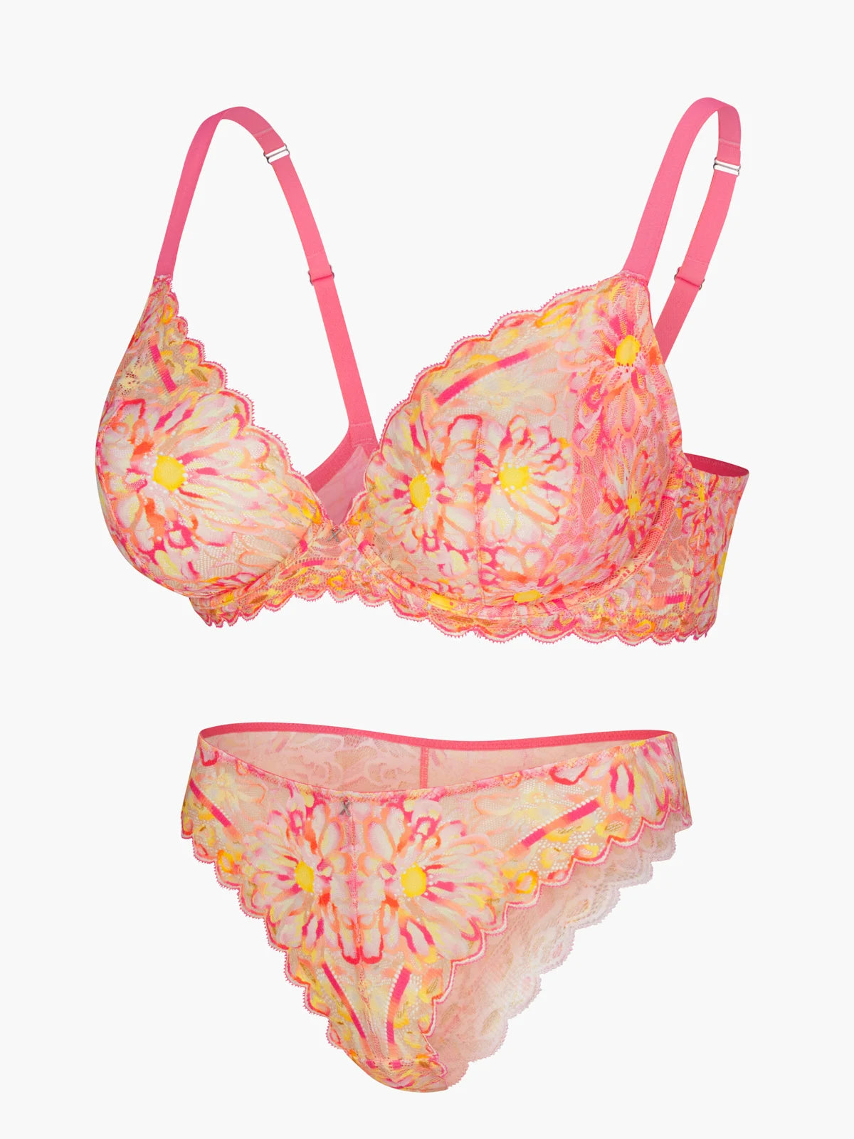 SUNRAY LACE PLUNGA BRA 2-PICECE SET